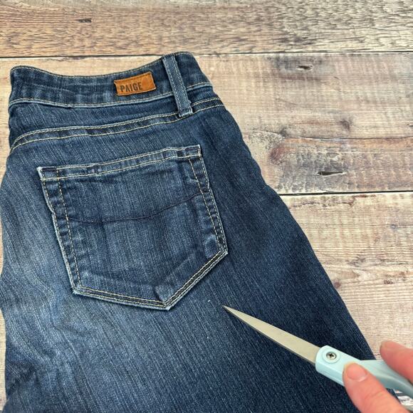 Paige Jeans Women's Size 26 Skyline Skinny Stretch Mid Rise Blue Denim - Picture 8 of 12